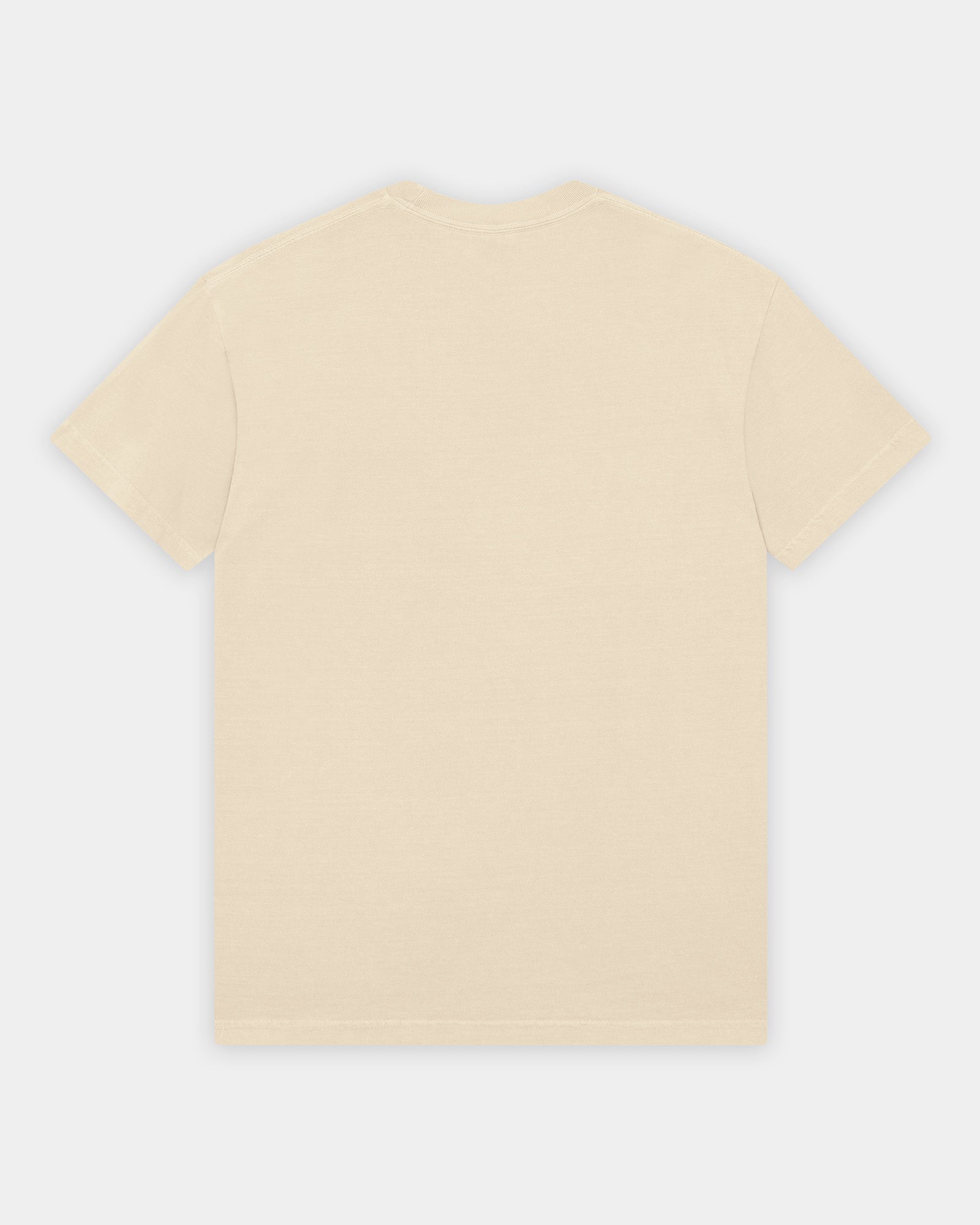 Image of American Apparel Garment Dyed Heavyweight Cotton Tee Shirt in Faded Black - Faded Cream