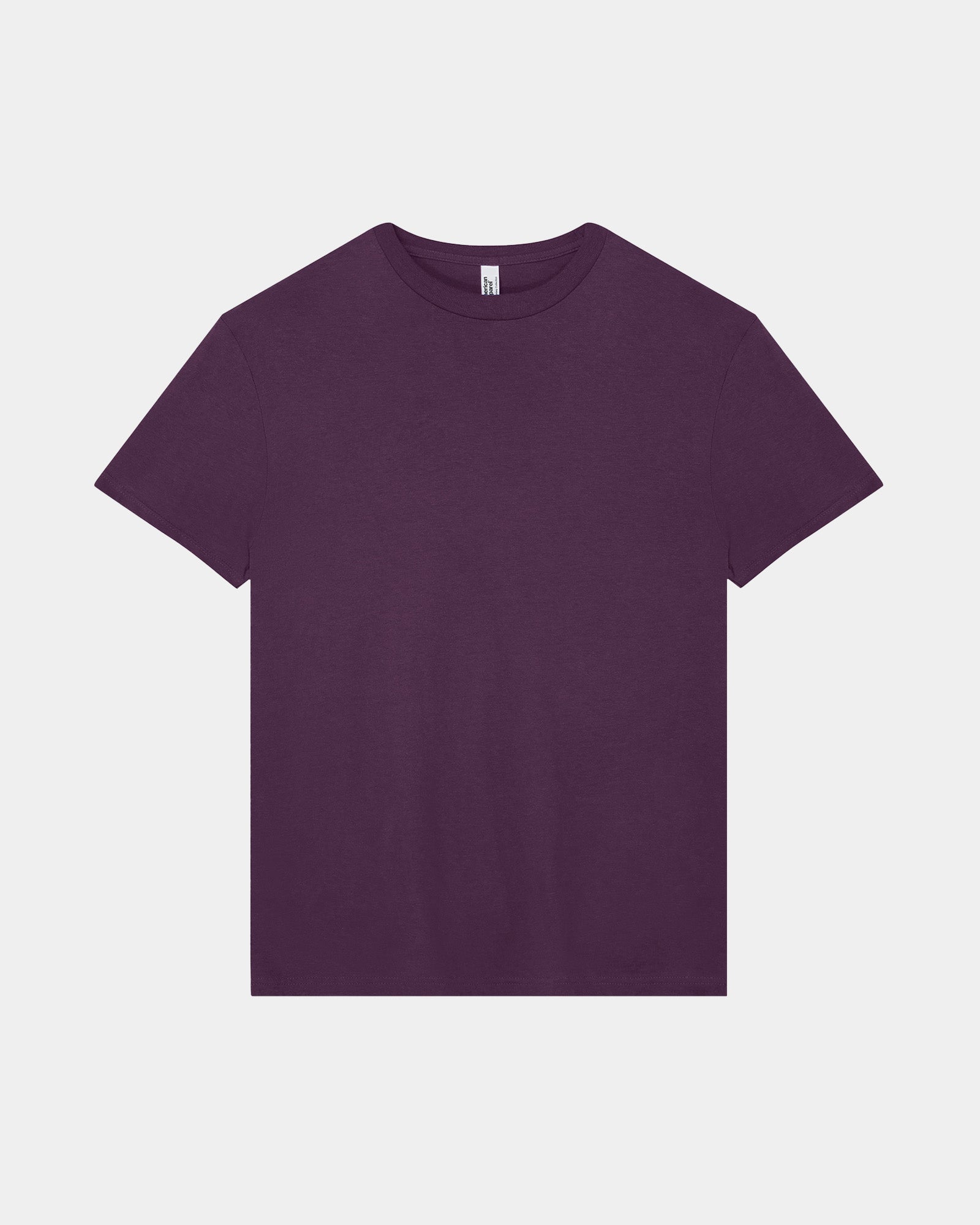 American Apparel Unisex Fine Jersey Short Sleeve Crew Neck T-Shirt - Eggplant