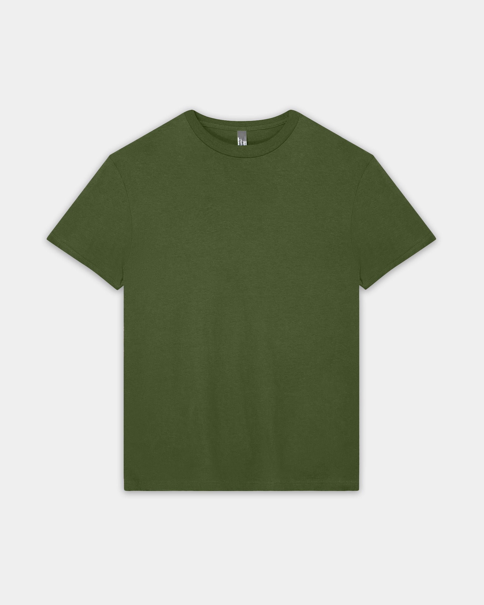 American Apparel Unisex Fine Jersey Short Sleeve Crew Neck T-Shirt - Olive