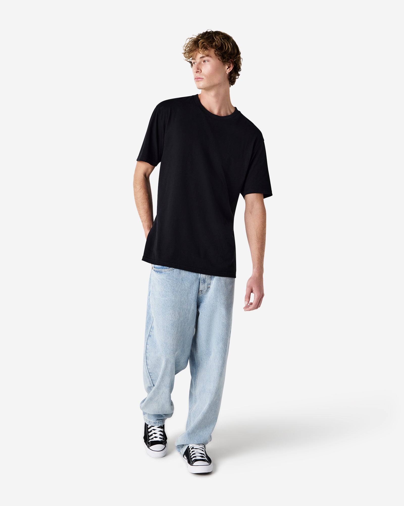 Unisex Relaxed Fit Sueded T-shirt