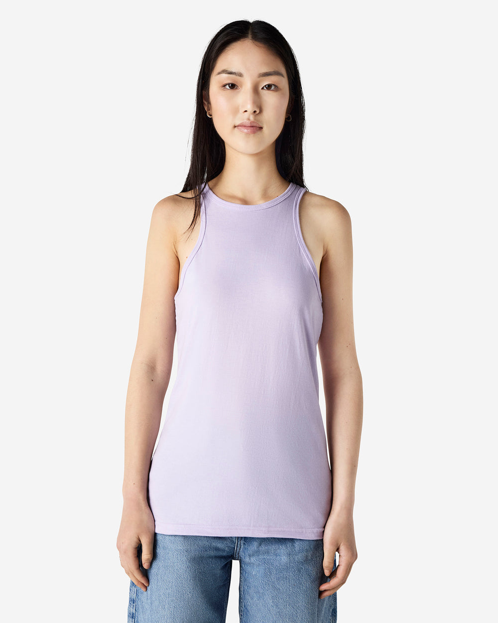 image of Women's Slim Fit Racerneck Tank Top