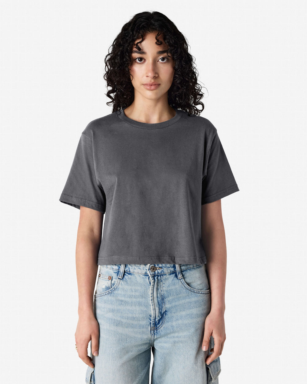 next image of Women's Boxy Fit Cropped T-shirt