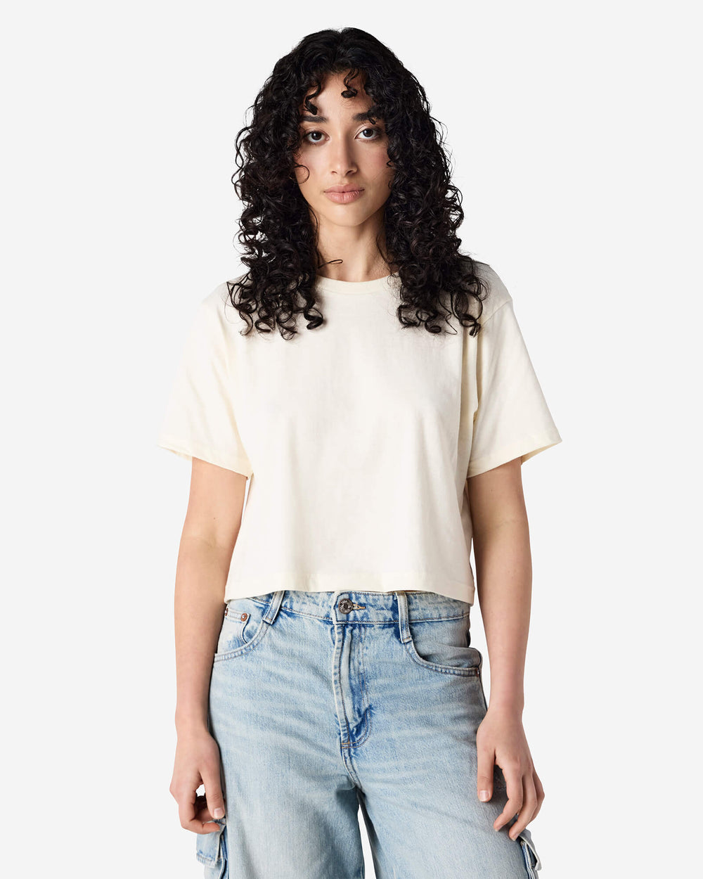 image of Women's Boxy Fit Cropped T-shirt