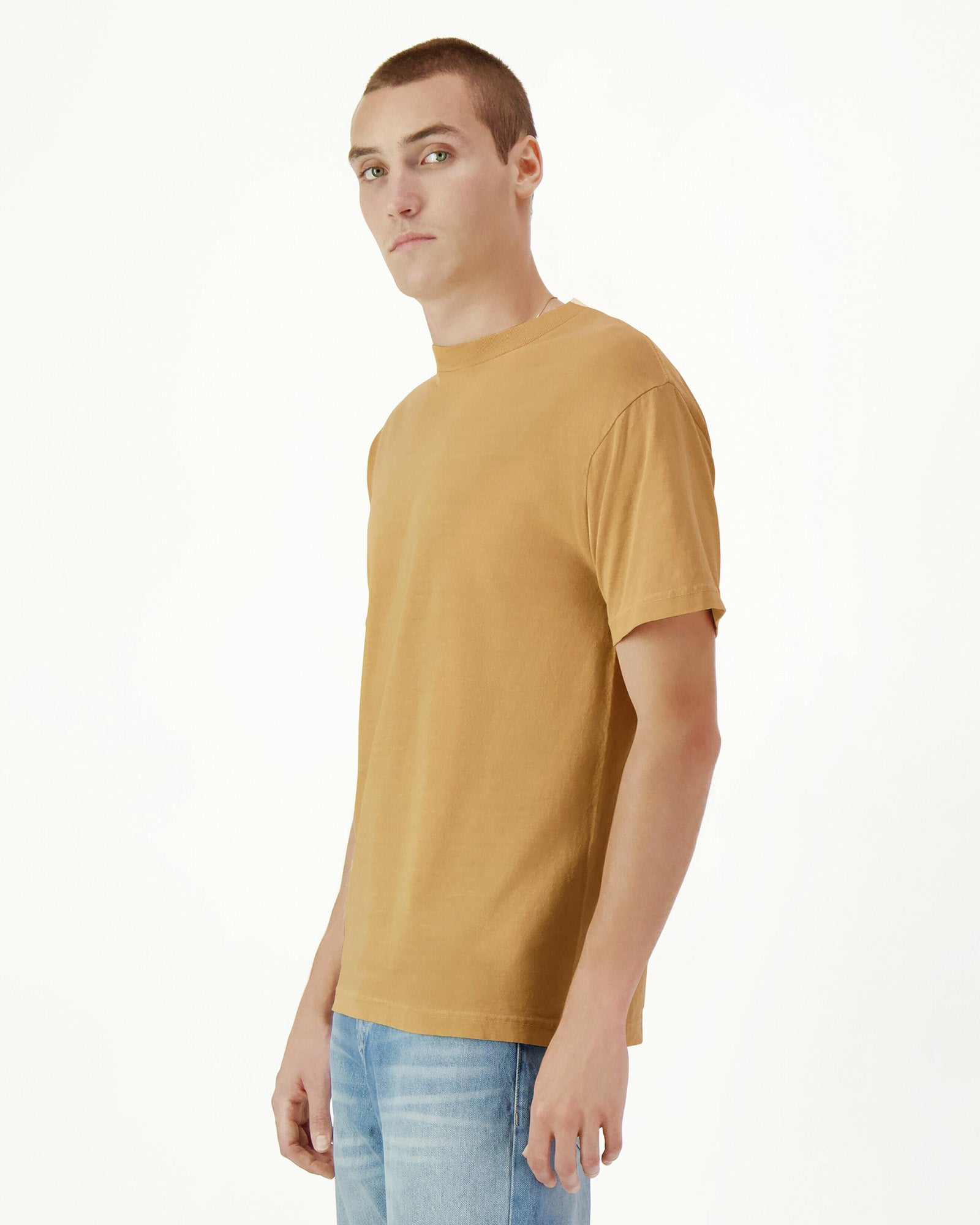 Garment Dyed Heavyweight Unisex T-Shirt - Faded Mustard