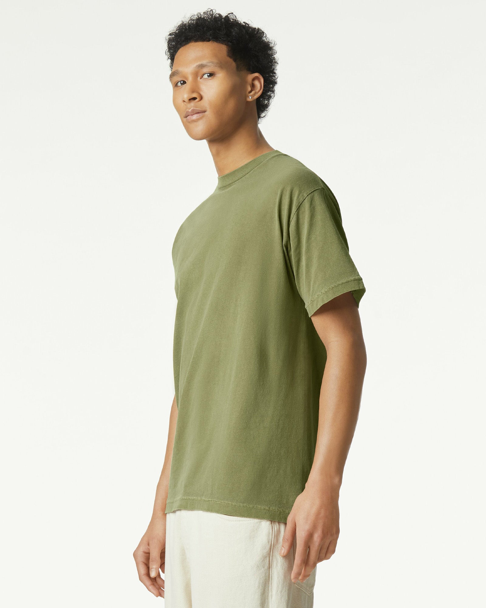 Garment Dyed Heavyweight Unisex T-Shirt - Faded Army