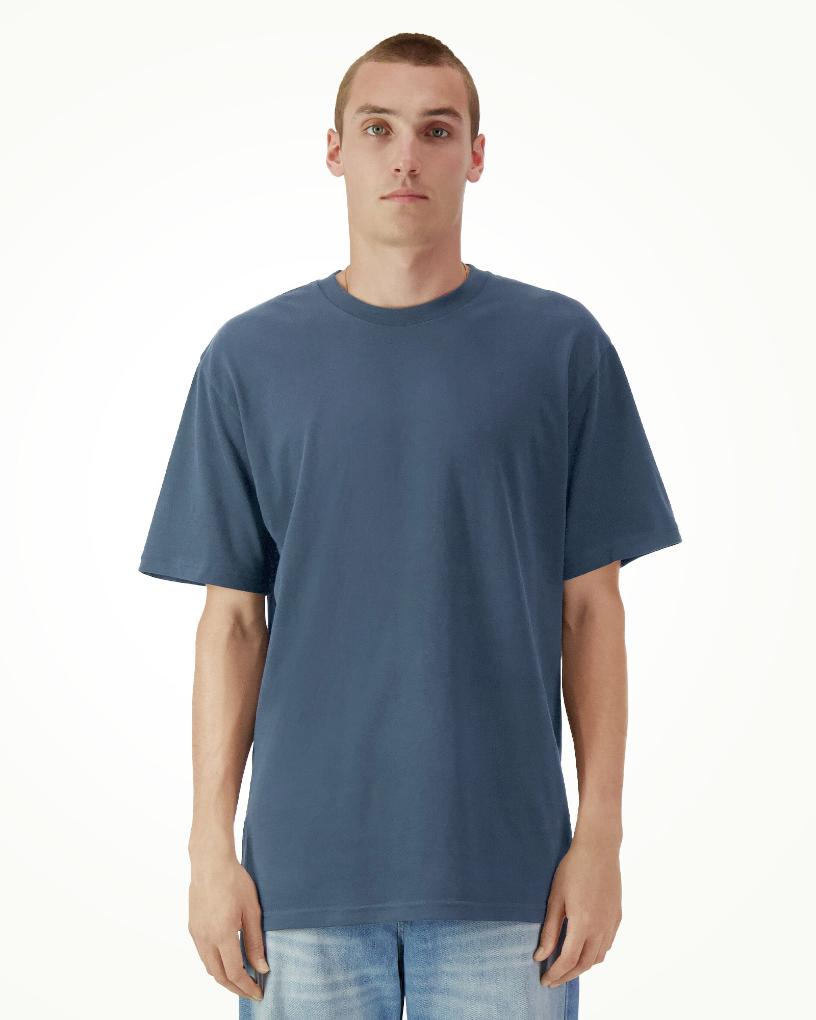 Garment Dyed Heavyweight Unisex T-Shirt - Faded Navy