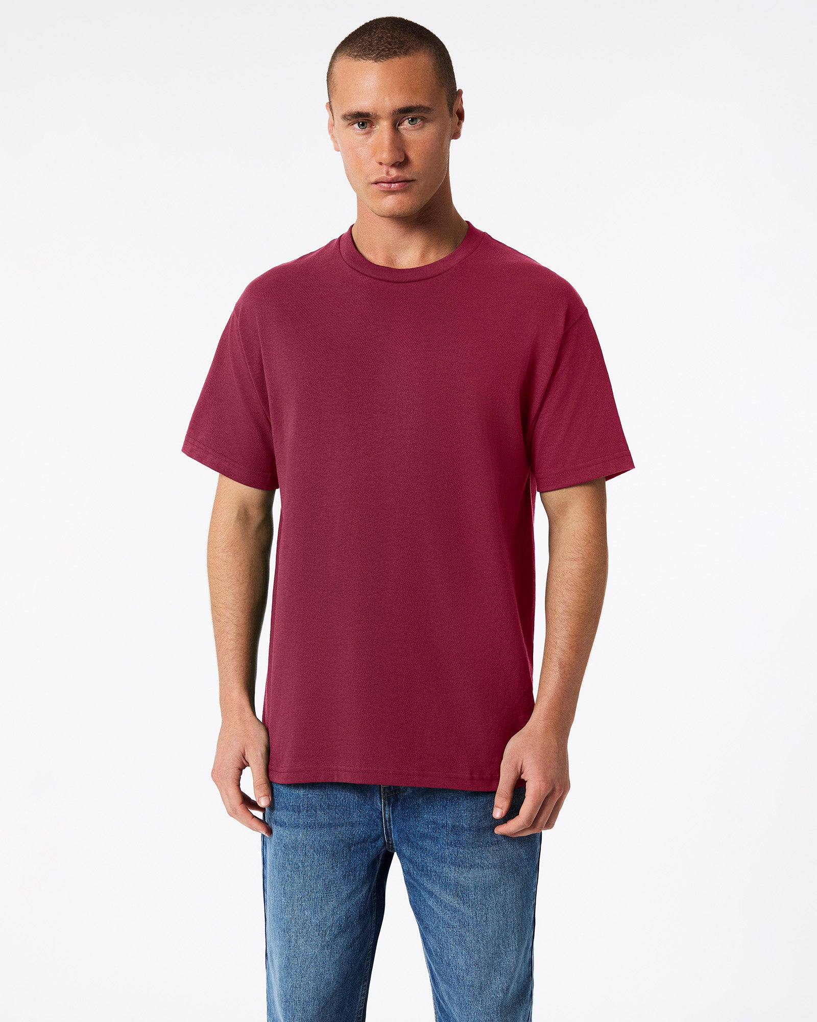 Heavyweight Unisex T-Shirt - Burgundy