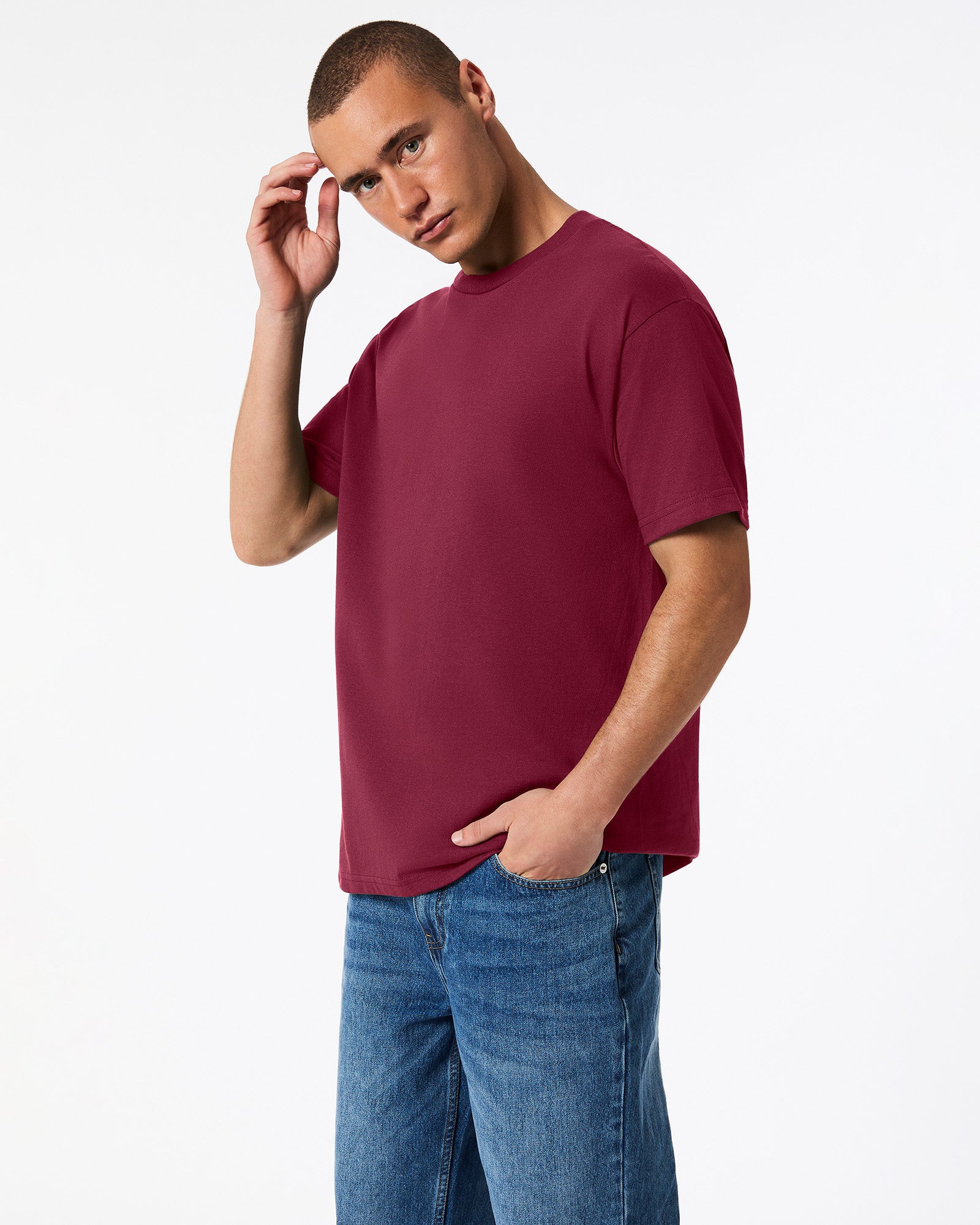 Heavyweight Unisex T-Shirt - Burgundy