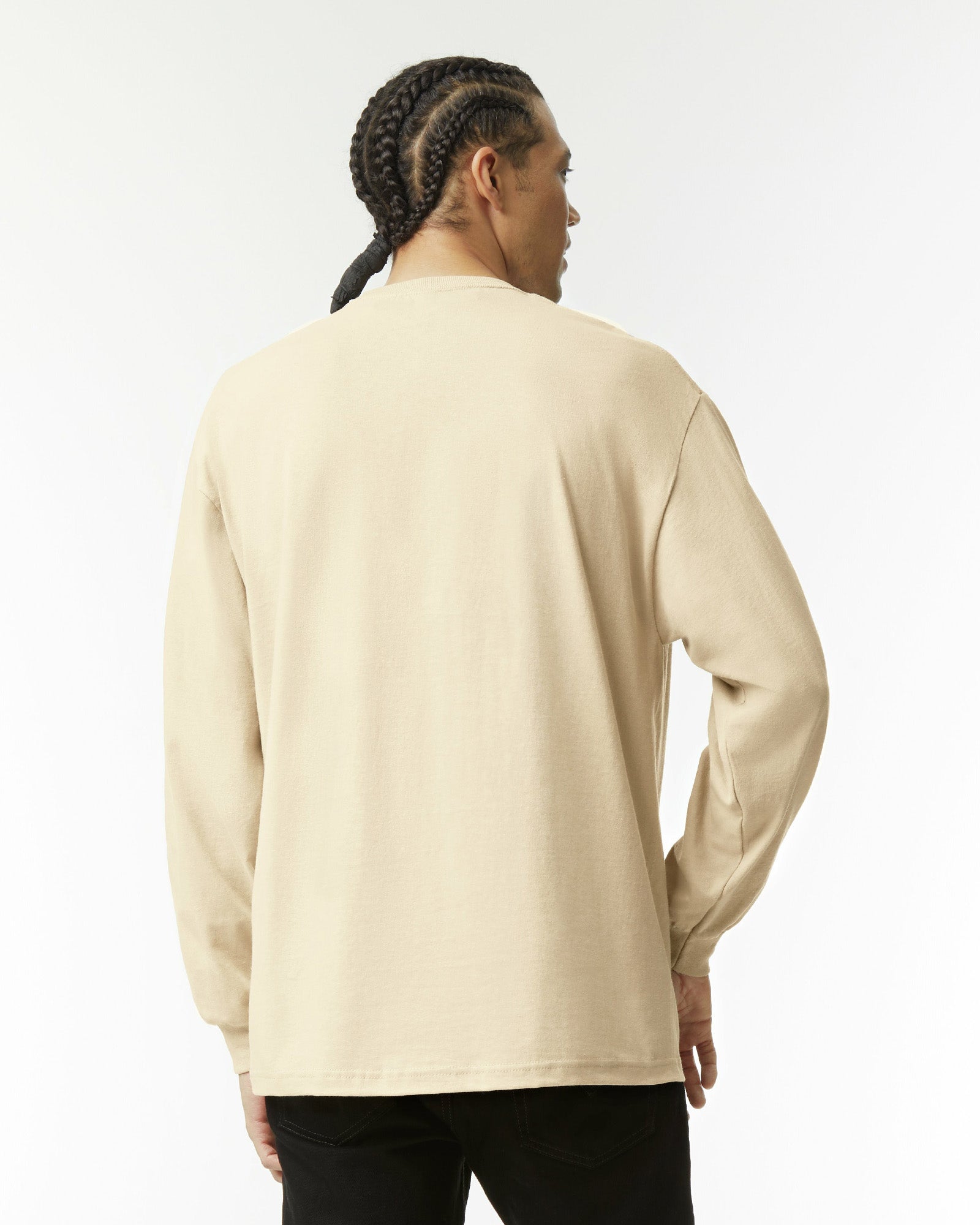 Heavyweight Unisex Long Sleeve T-Shirt - Sand
