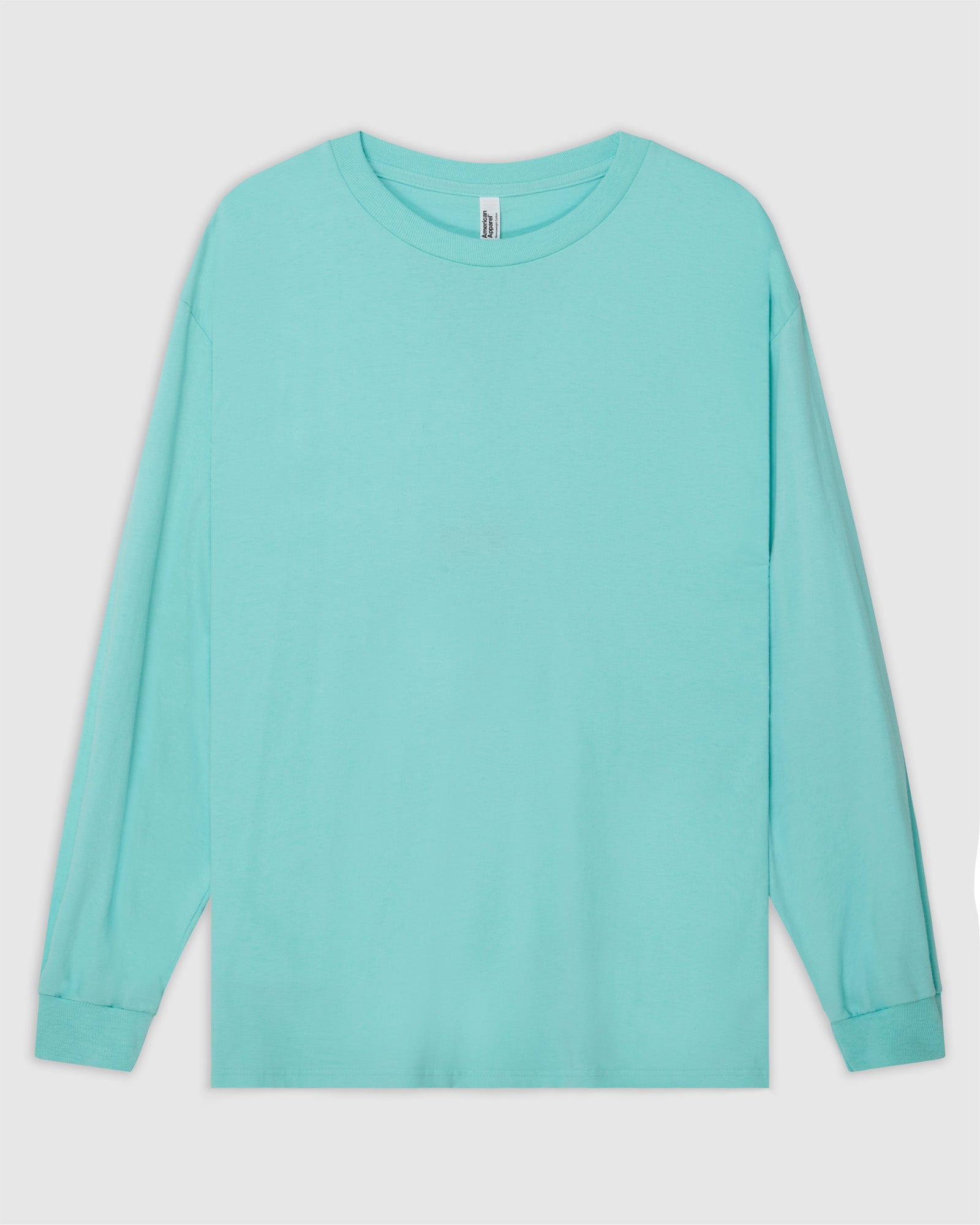 Long Sleeve Cotton T-Shirt - Celadon