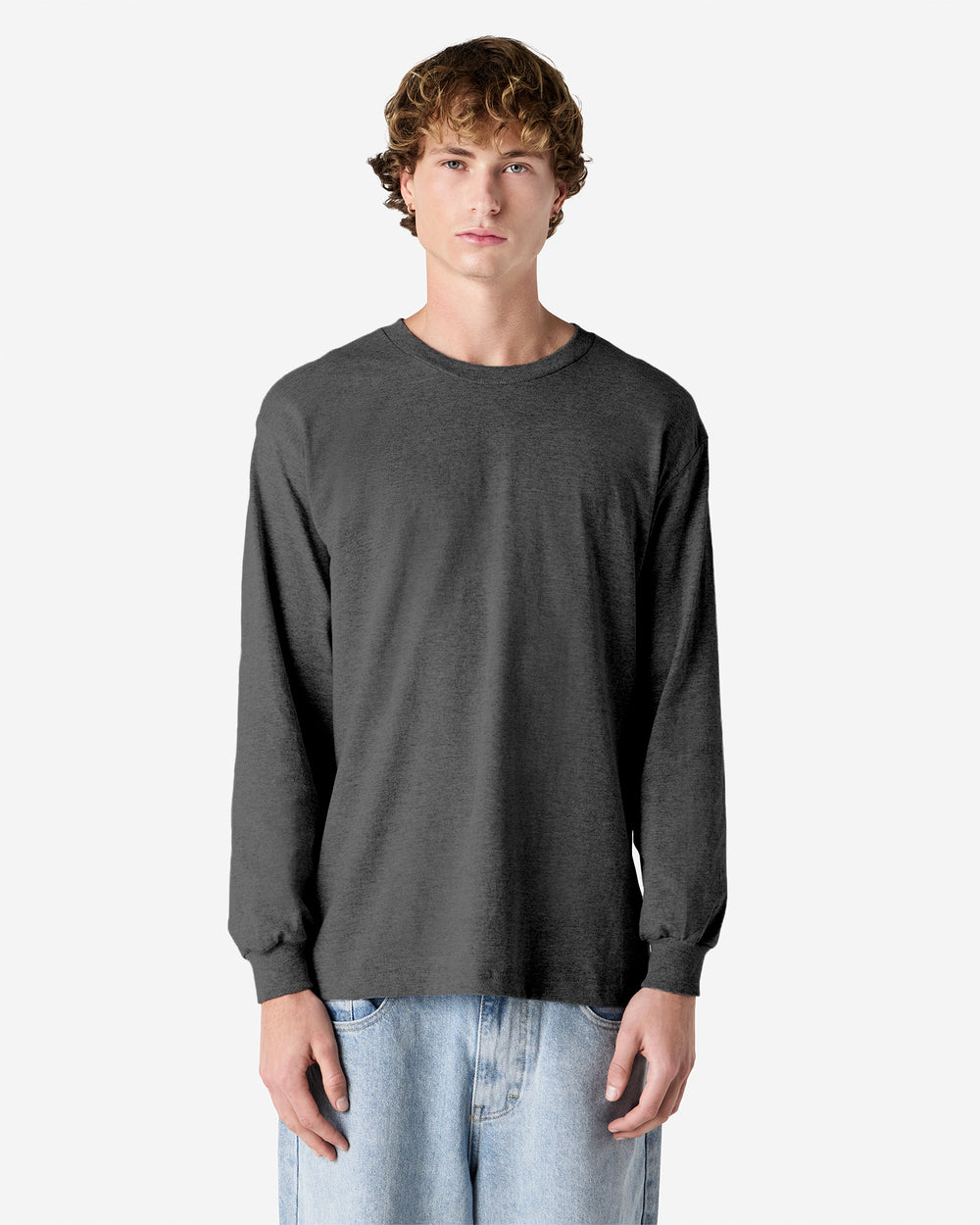 image of Unisex Relaxed Fit Heavyweight Long Sleeve T-shirt