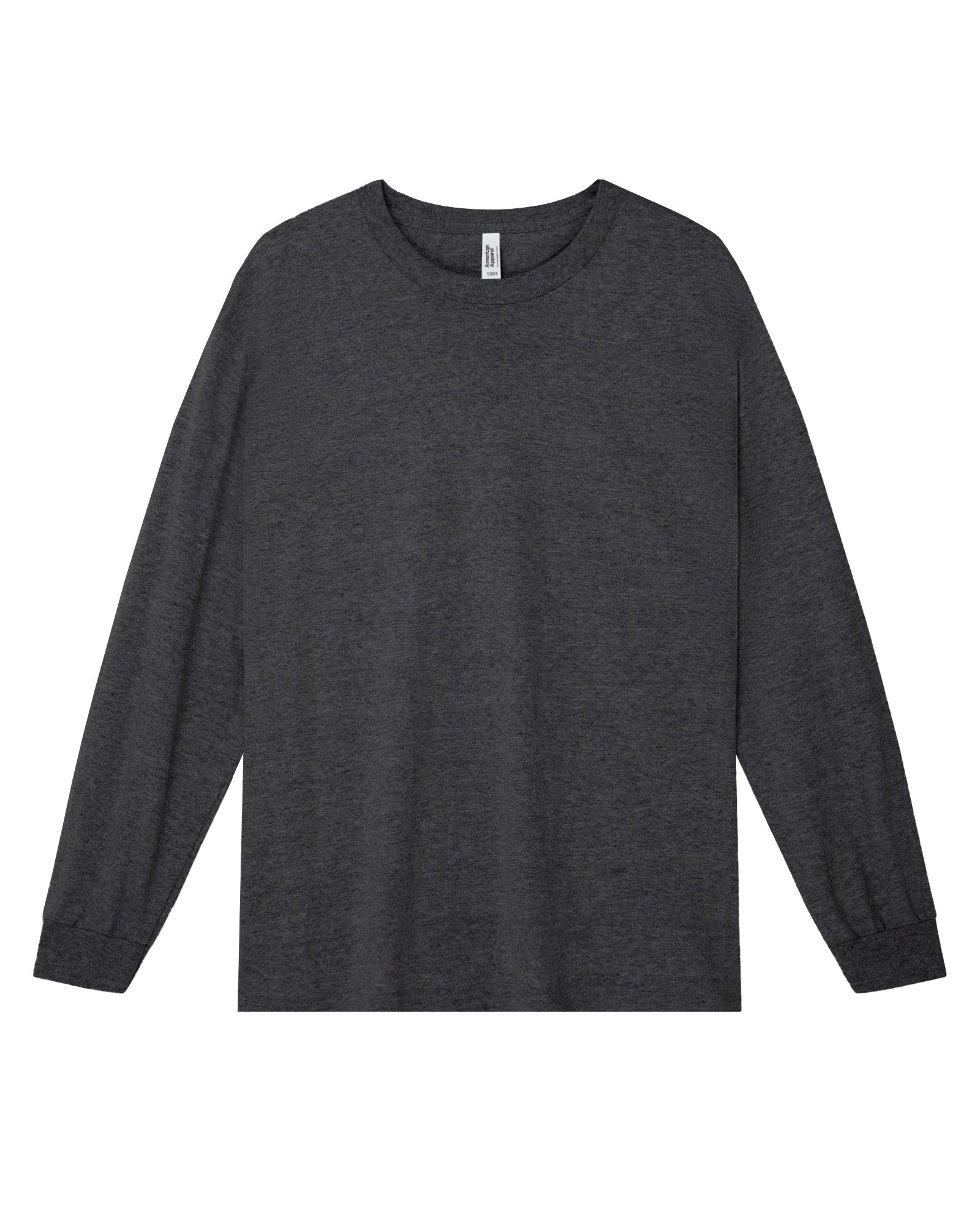 Long Sleeve Cotton T-Shirt - Heather Charcoal