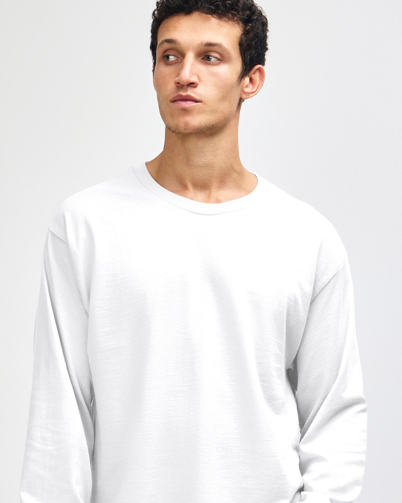 Unisex Heavyweight Long Sleeve Crewneck T-Shirt | Relaxed Fit