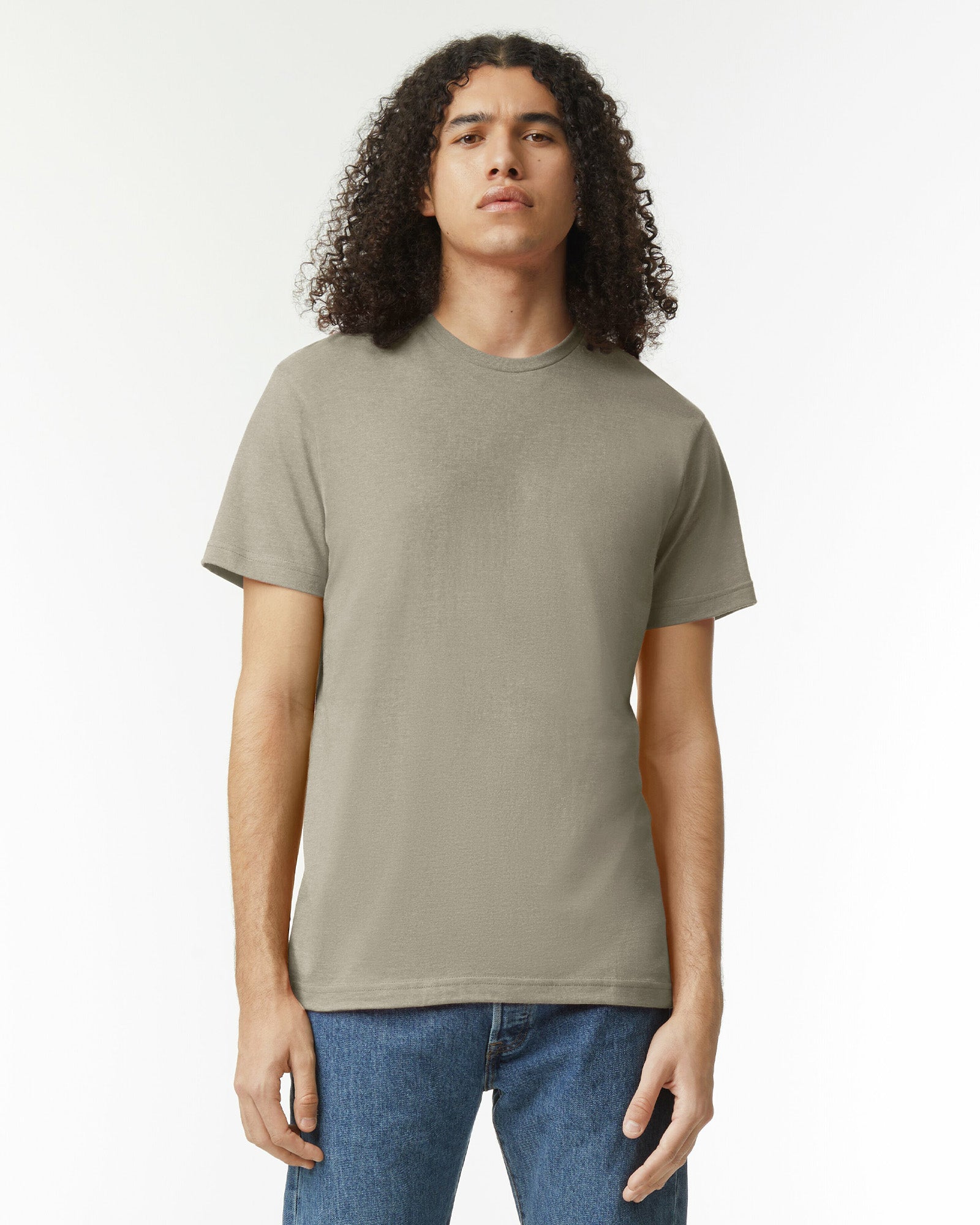 CVC Unisex Short Sleeve T-Shirt - Heather Khaki