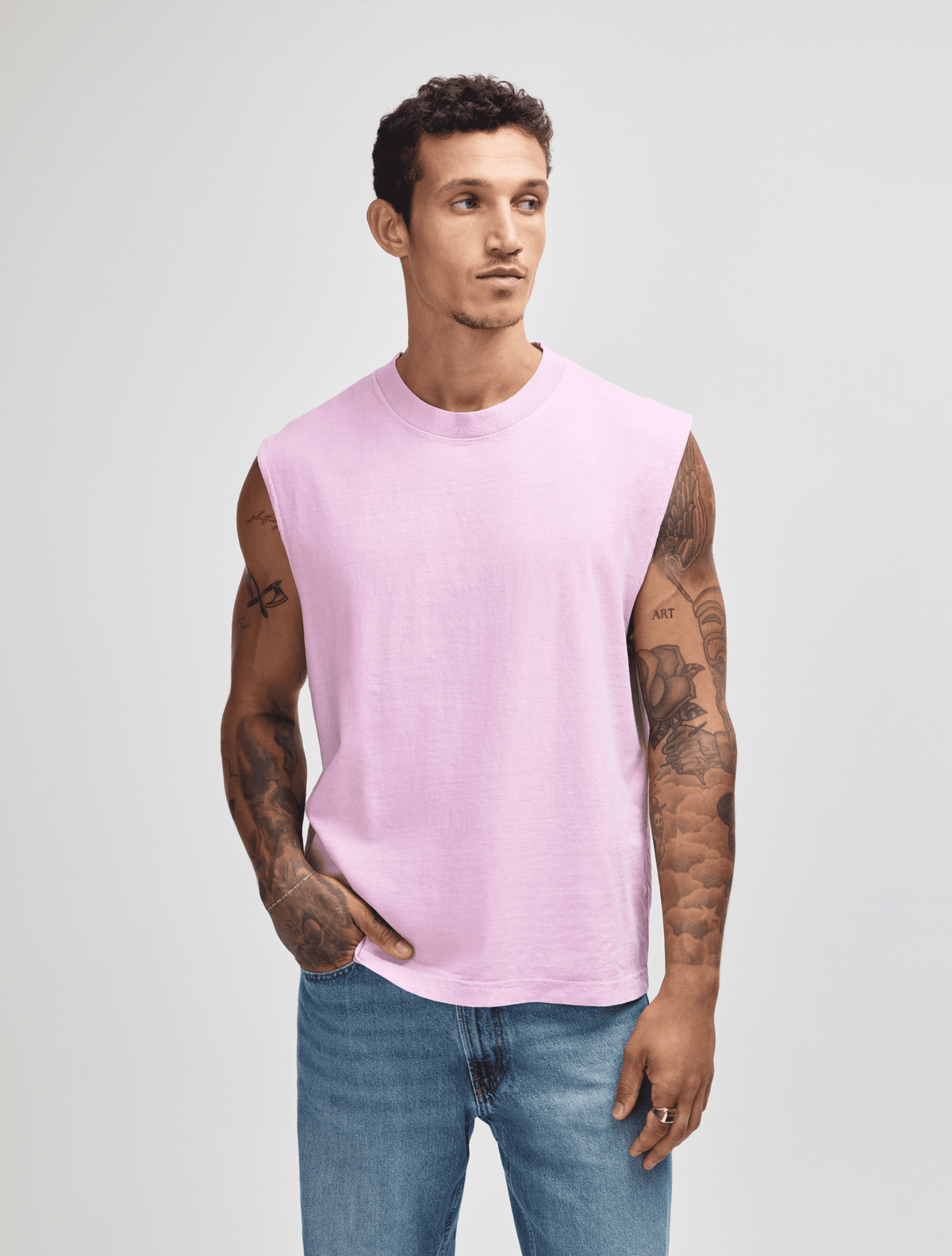 -Faded Powder Pink