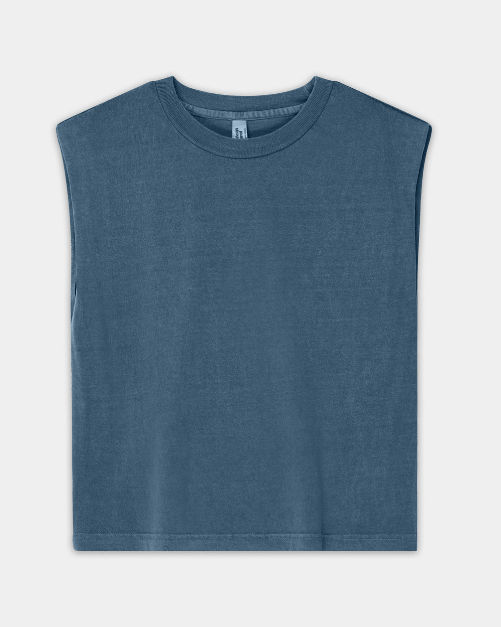 next image of Women's Cropped Garment Dyed Muscle T-Shirt