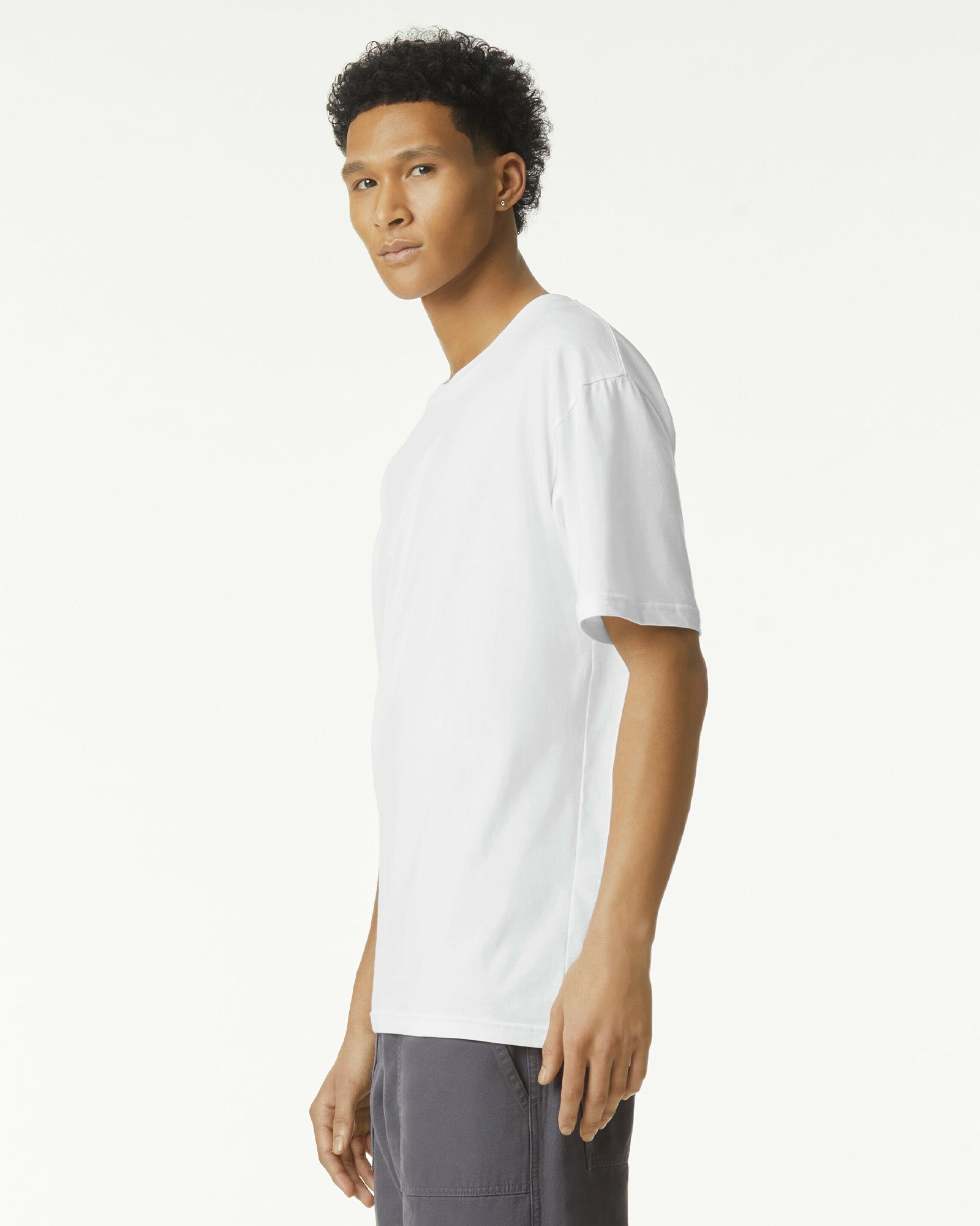 Sueded Unisex Short Sleeve T-shirt - White
