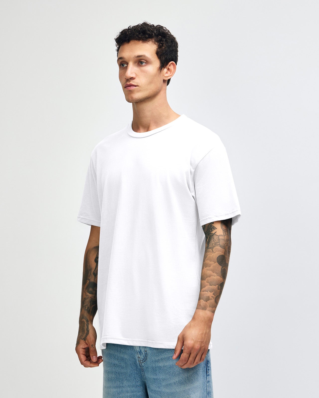 Unisex Sueded T-shirt -White