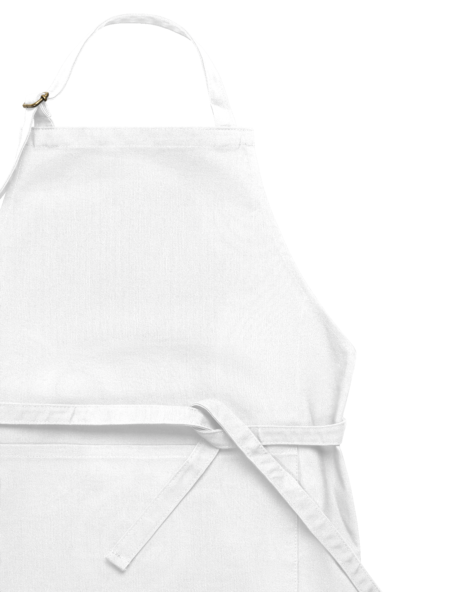 White apron on a white background-white