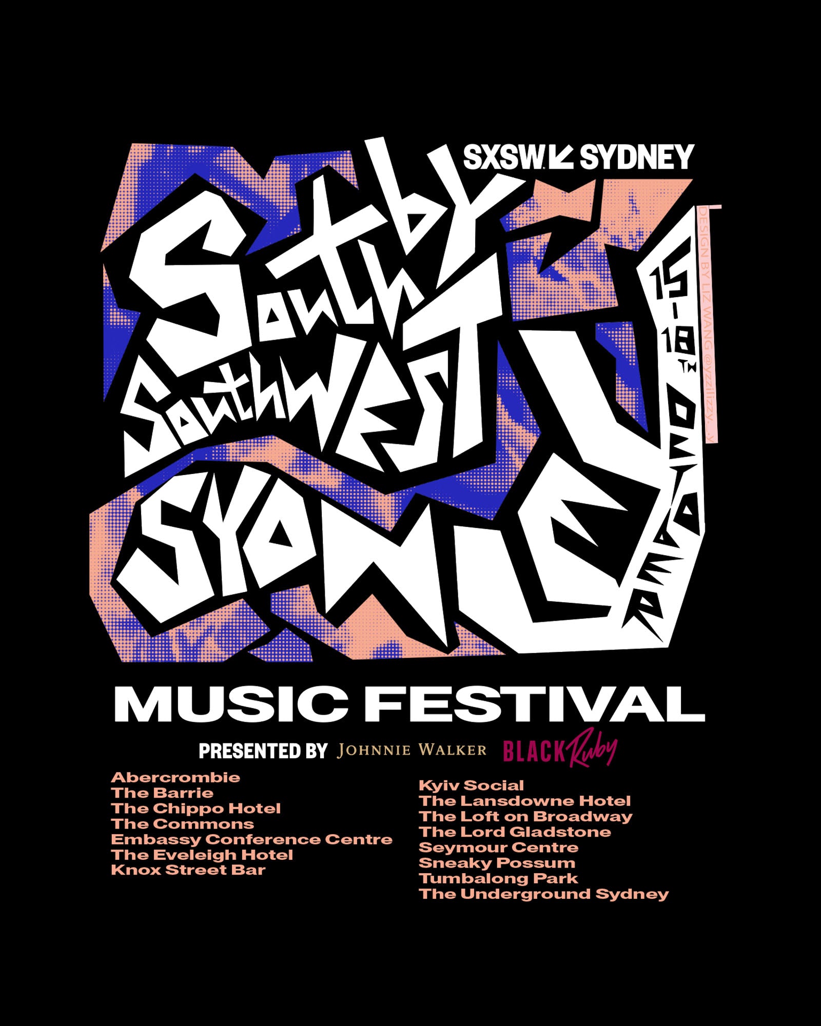 SXSW Sydney Official Music Festival T-Shirt