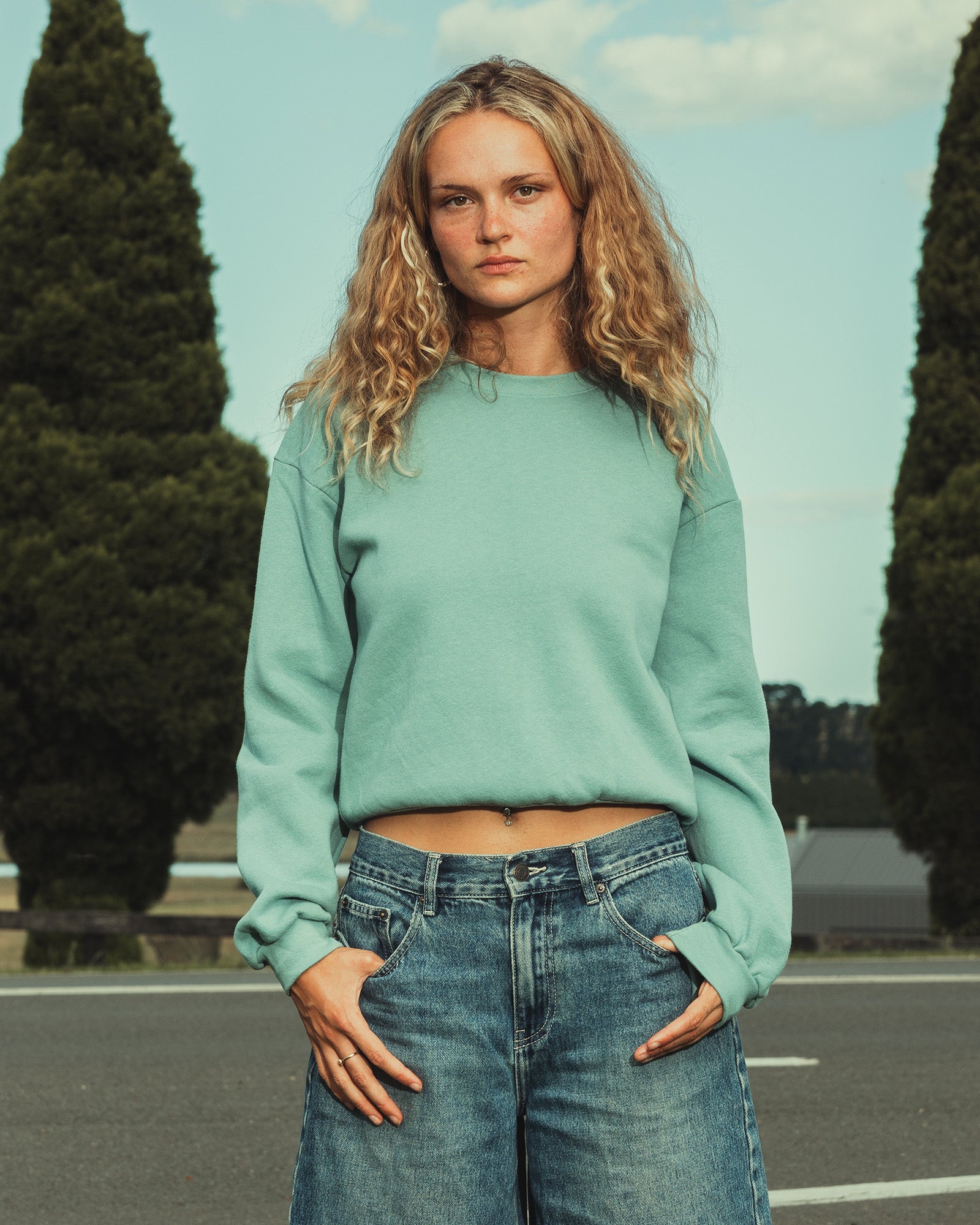 Women’s Cropped Crewneck Sweatshirt