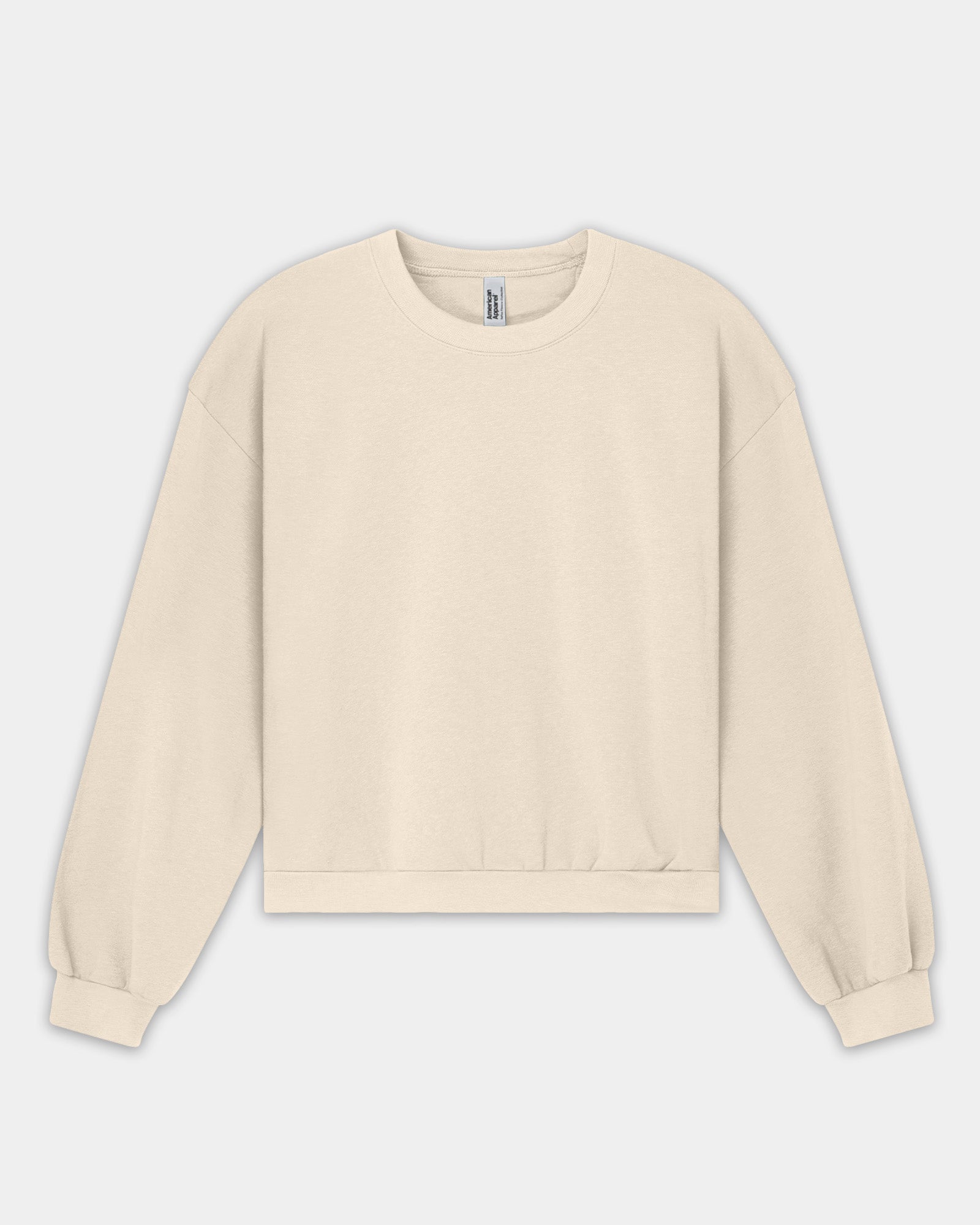 Women's cropped bone colour sweatshirt - Bone