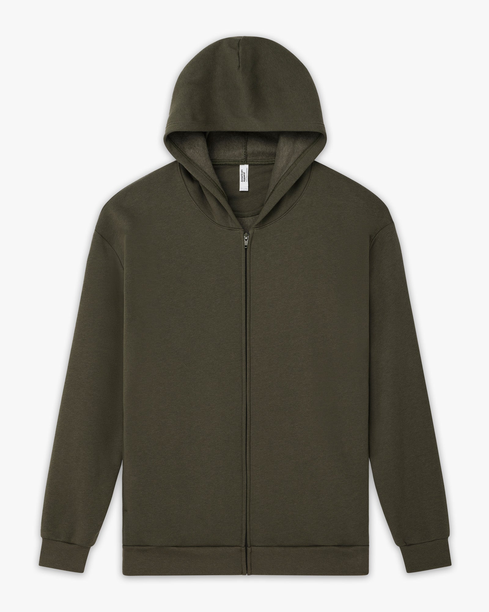 Unisex Fleece Zip-Up Hoodie Lieutenant Colour - Lieutenant