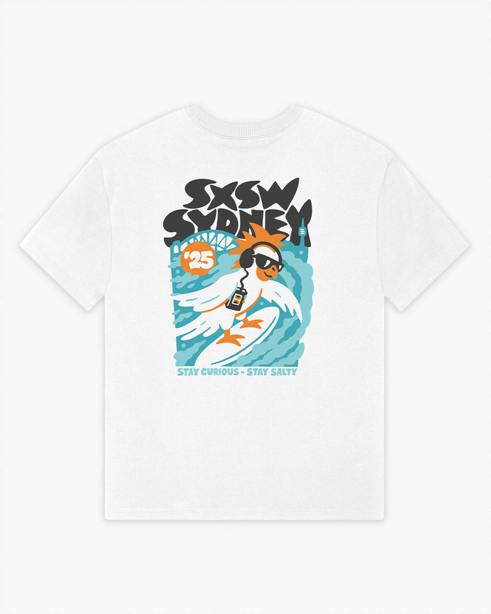 image of SXSW Sydney Stay Curious, Stay Salty T-Shirt