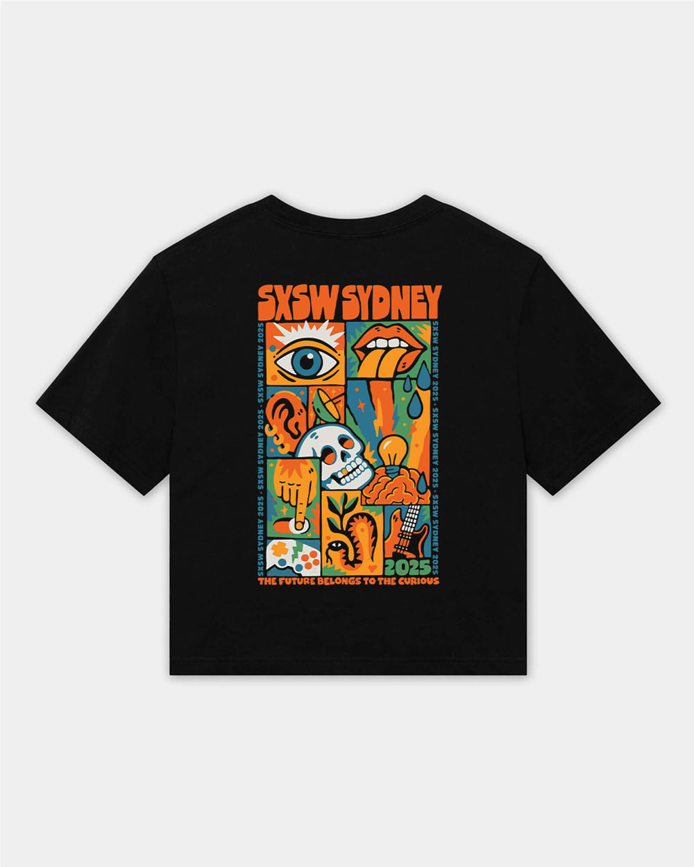 image of SXSW Sydney The Future Belongs To The Curious Cropped Tee