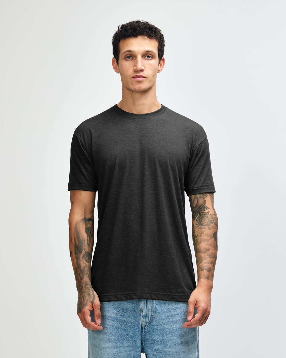 image of Unisex Tri-Blend Lightweight Shirt : '-tri black