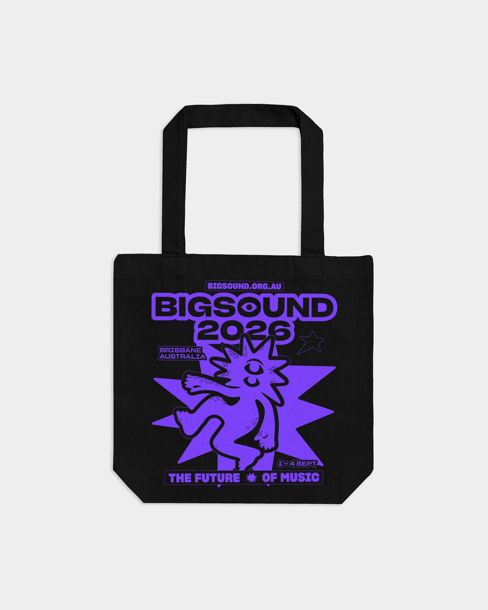 image of BIGSOUND Tote Bag : -black